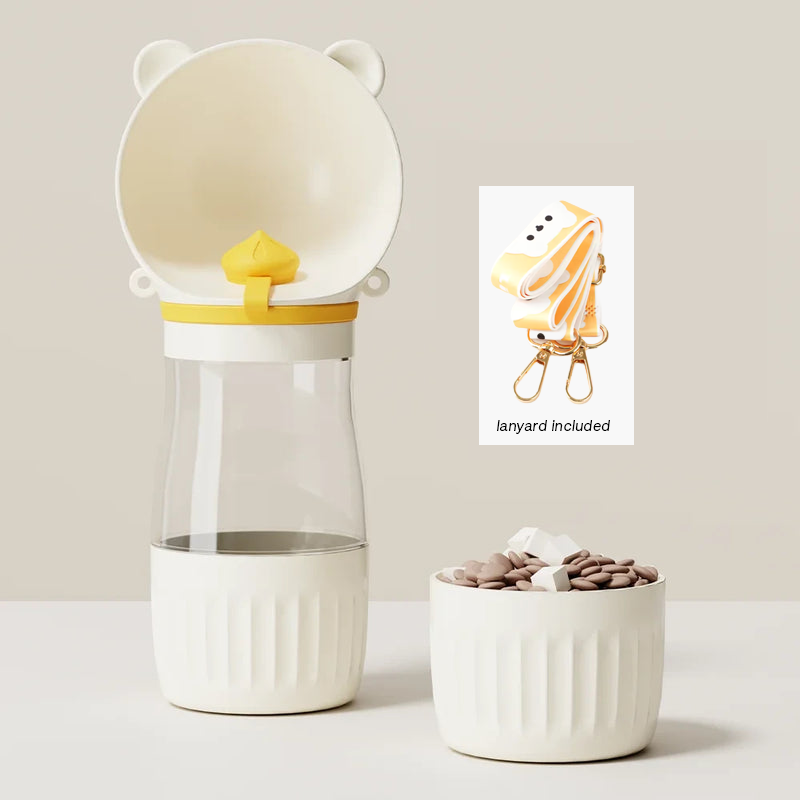 Portable Pet Water Bottle and Feeder
