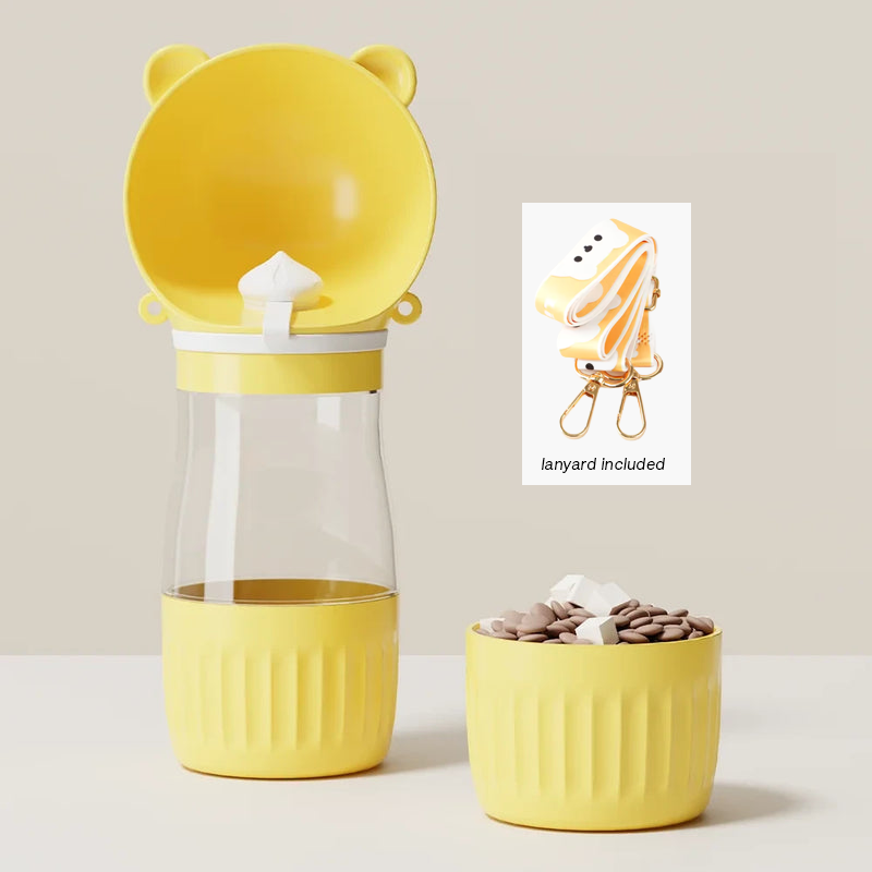 Portable Pet Water Bottle and Feeder