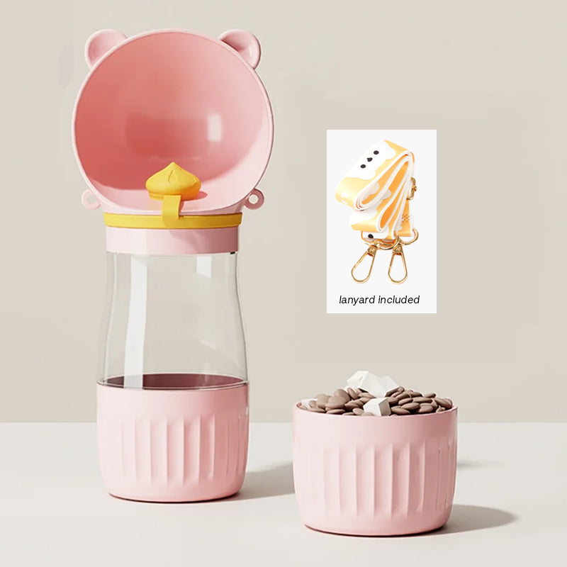 Portable Pet Water Bottle and Feeder