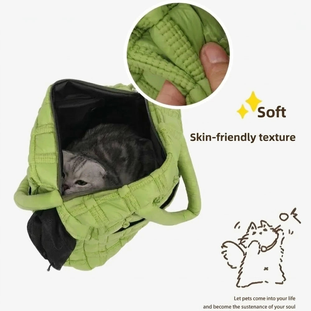 Quilted Handbag Pet Sling Carrier
