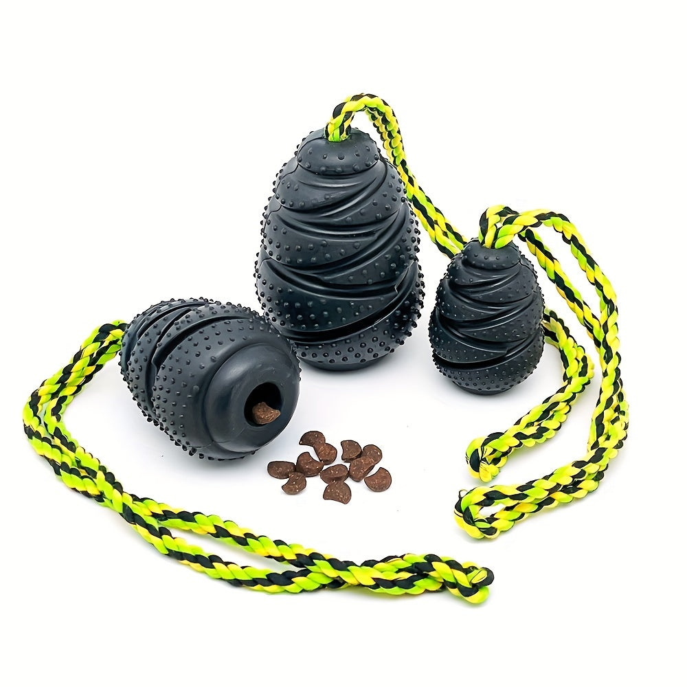 Dental Dog Chew Toy Natural Rubber Gum Massage All Breeds Black