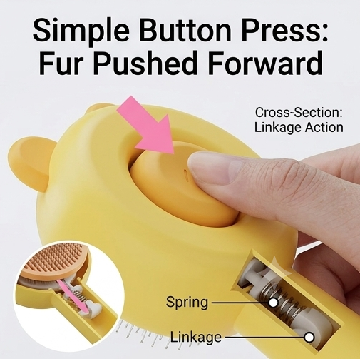 Colorful Pet Deshedding Comb