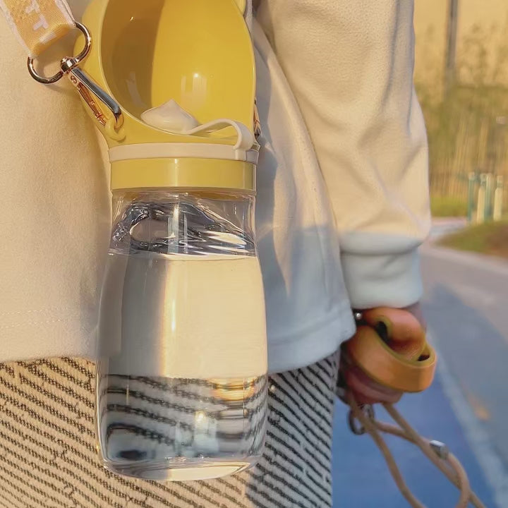 Portable Pet Water Bottle and Feeder